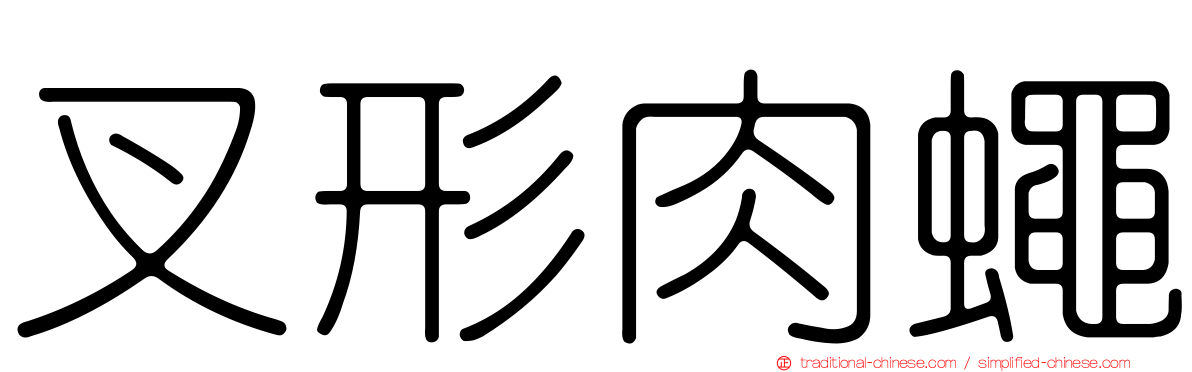 叉形肉蠅