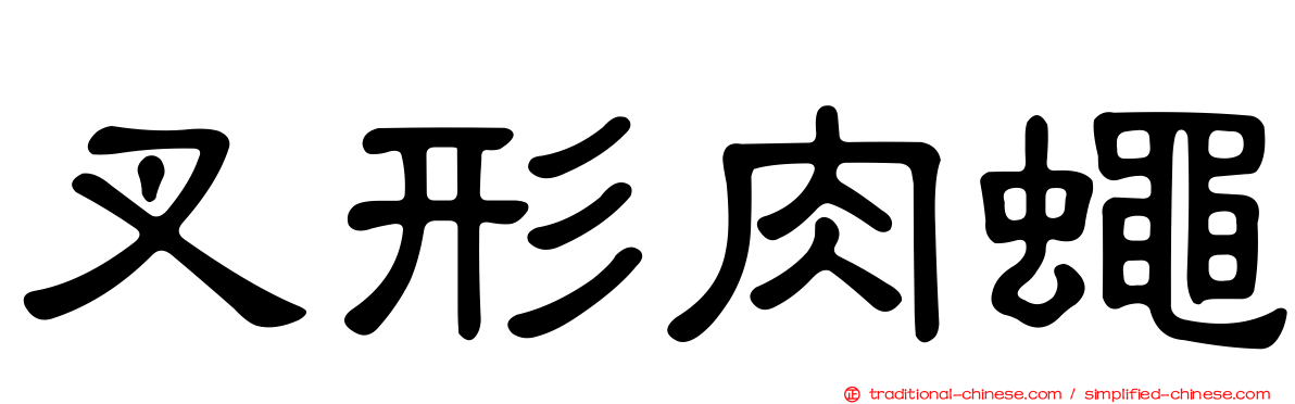 叉形肉蠅