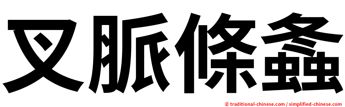 叉脈條螽