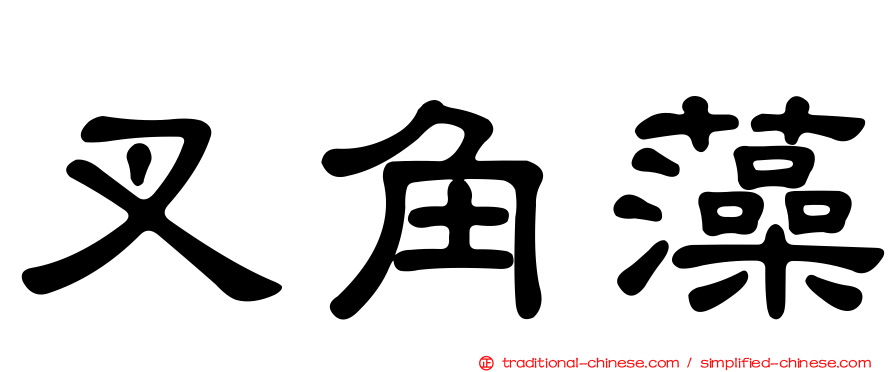 叉角藻
