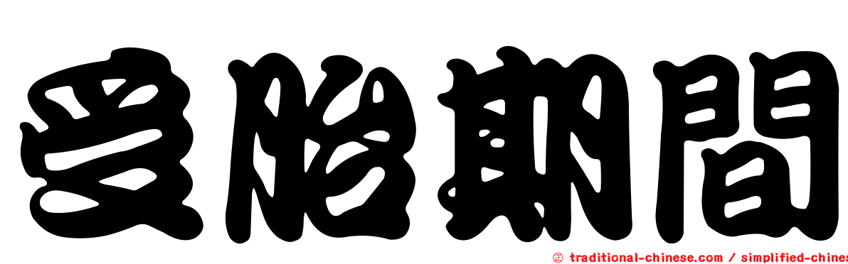 受胎期間
