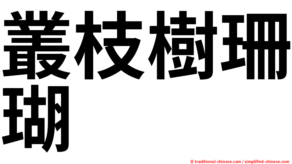 叢枝樹珊瑚