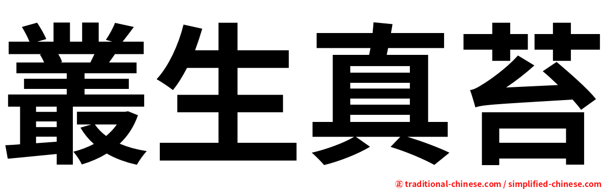 叢生真苔
