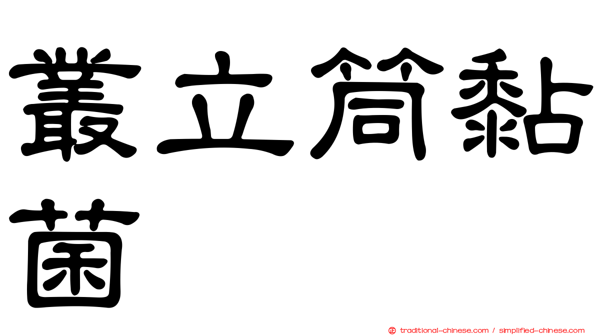 叢立筒黏菌