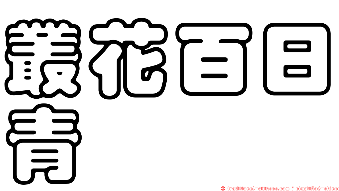 叢花百日青