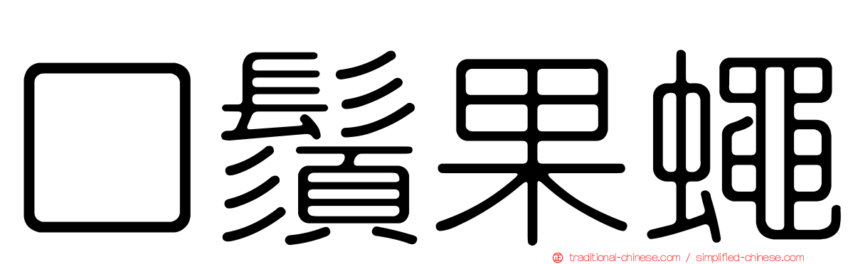 口鬚果蠅