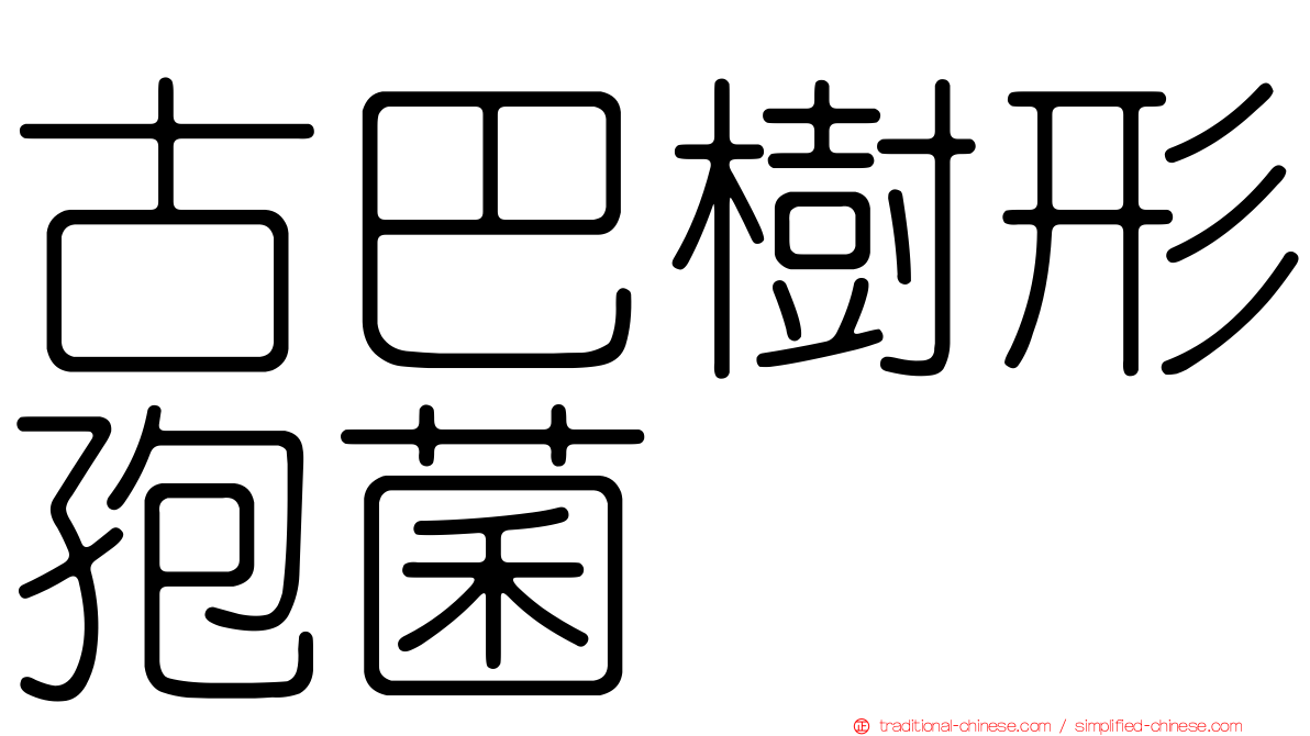 古巴樹形孢菌