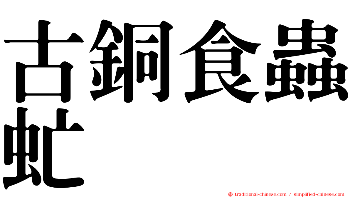 古銅食蟲虻
