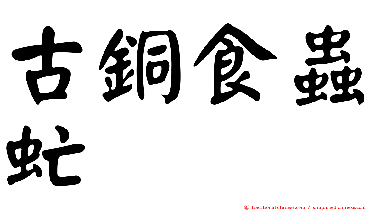 古銅食蟲虻
