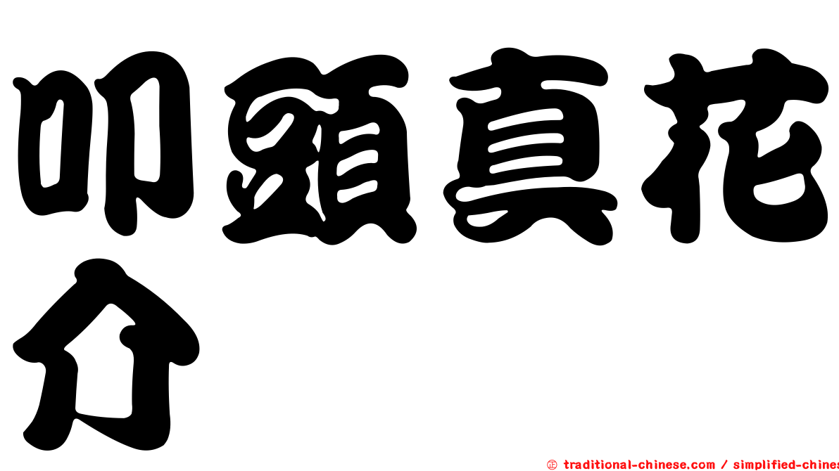 叩頭真花介