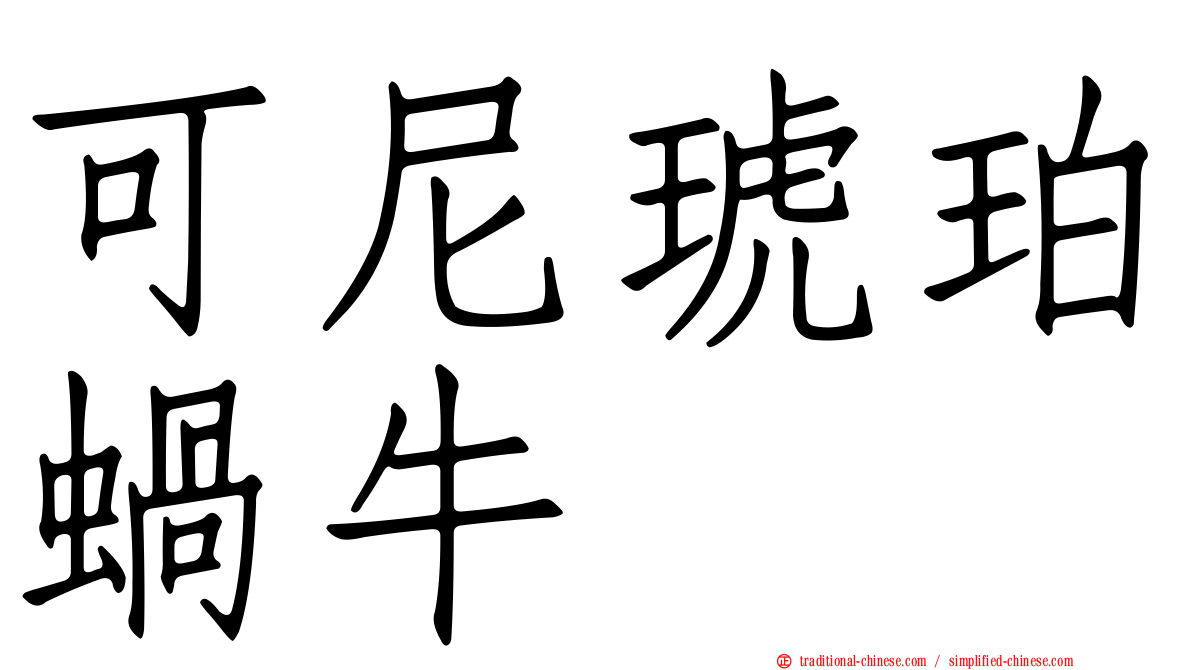 可尼琥珀蝸牛