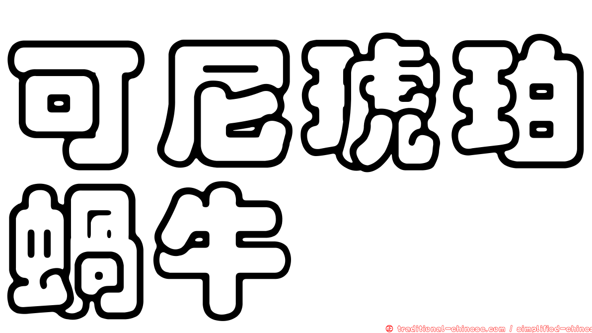 可尼琥珀蝸牛