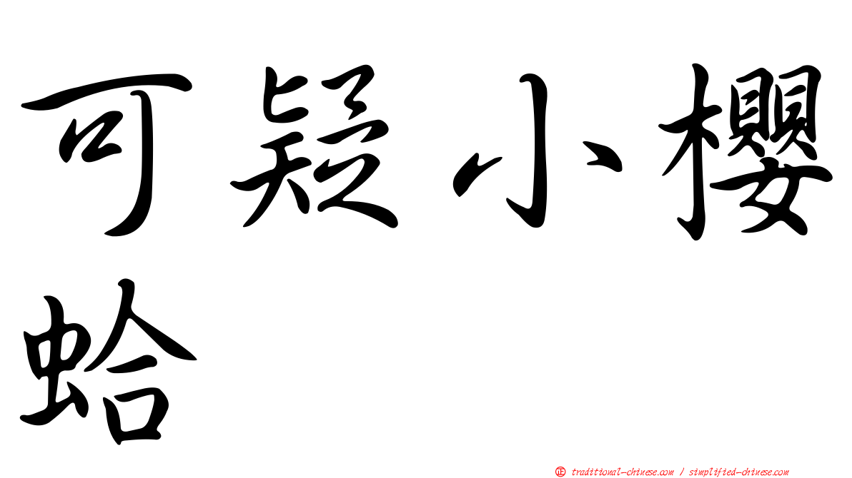 可疑小櫻蛤