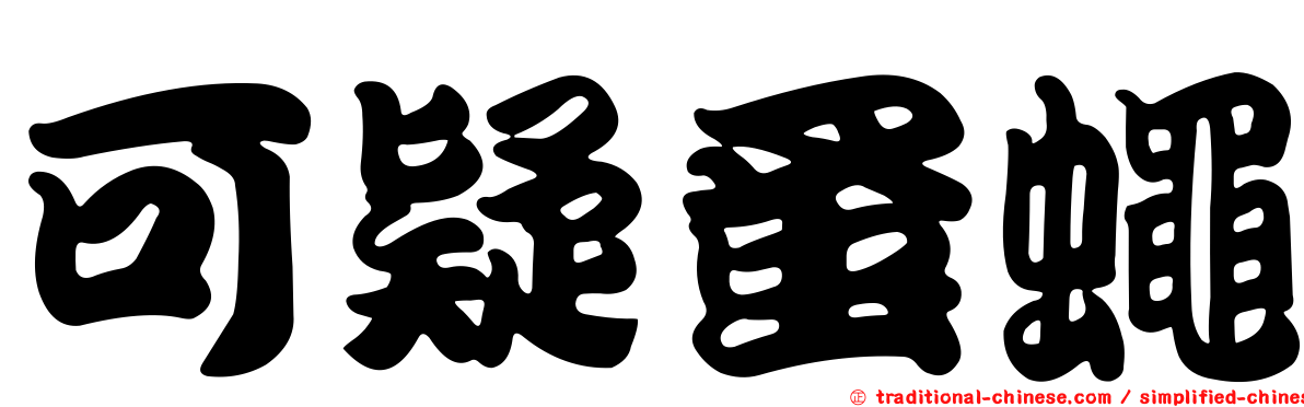 可疑蚤蠅