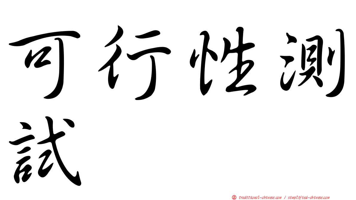 可行性測試