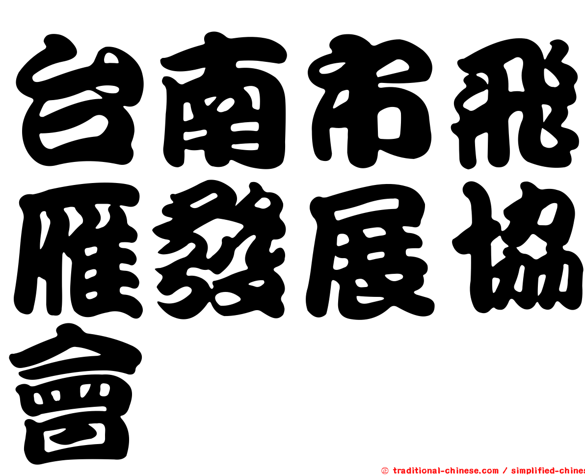 台南市飛雁發展協會