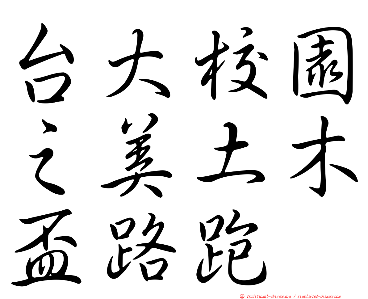 台大校園之美土木盃路跑