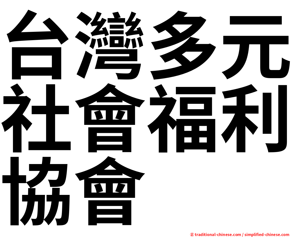 台灣多元社會福利協會
