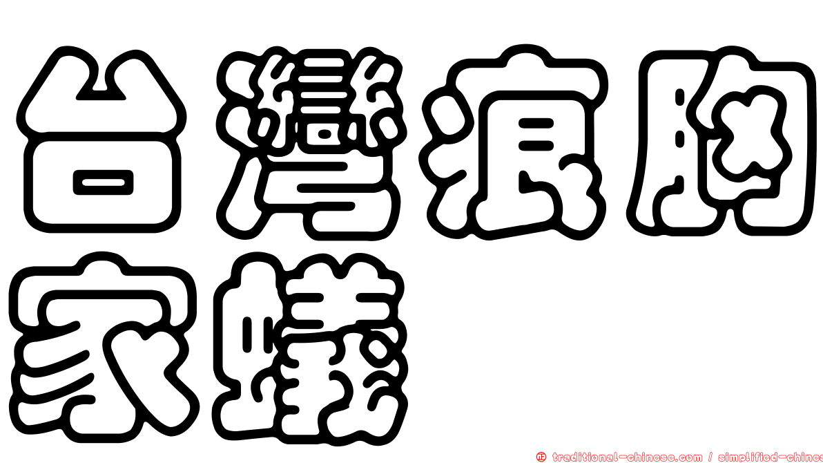 台灣痕胸家蟻
