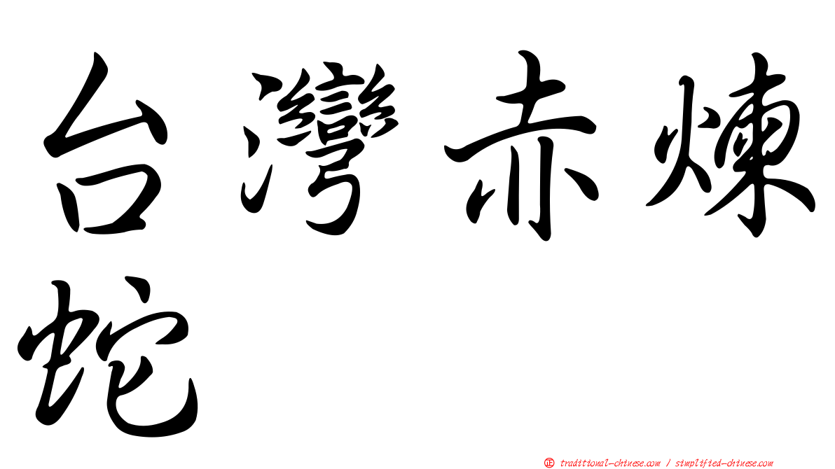 台灣赤煉蛇