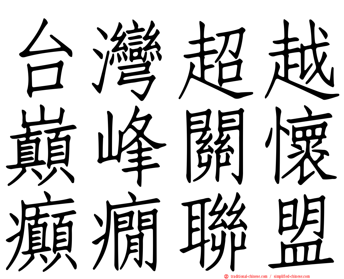 台灣超越巔峰關懷癲癇聯盟