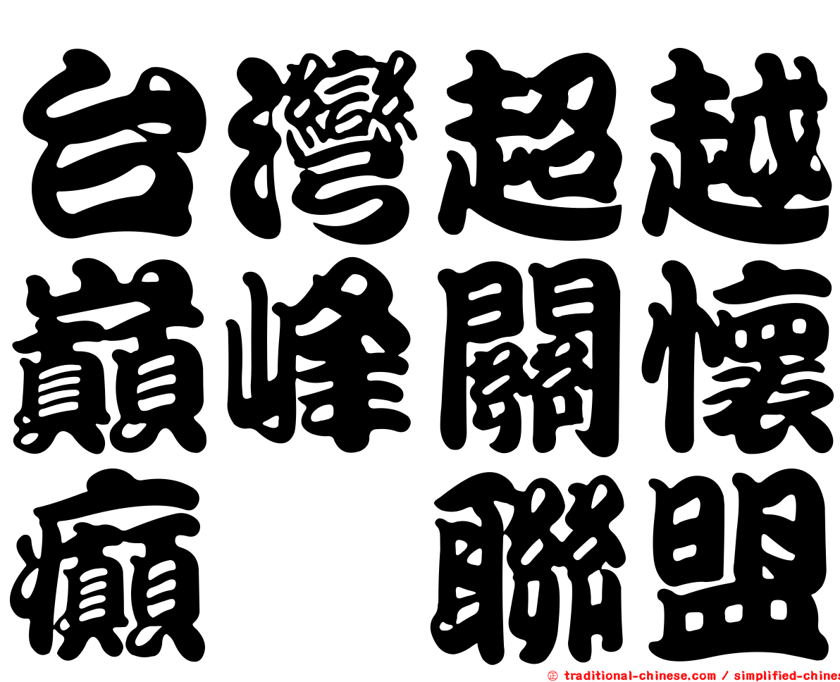 台灣超越巔峰關懷癲癇聯盟