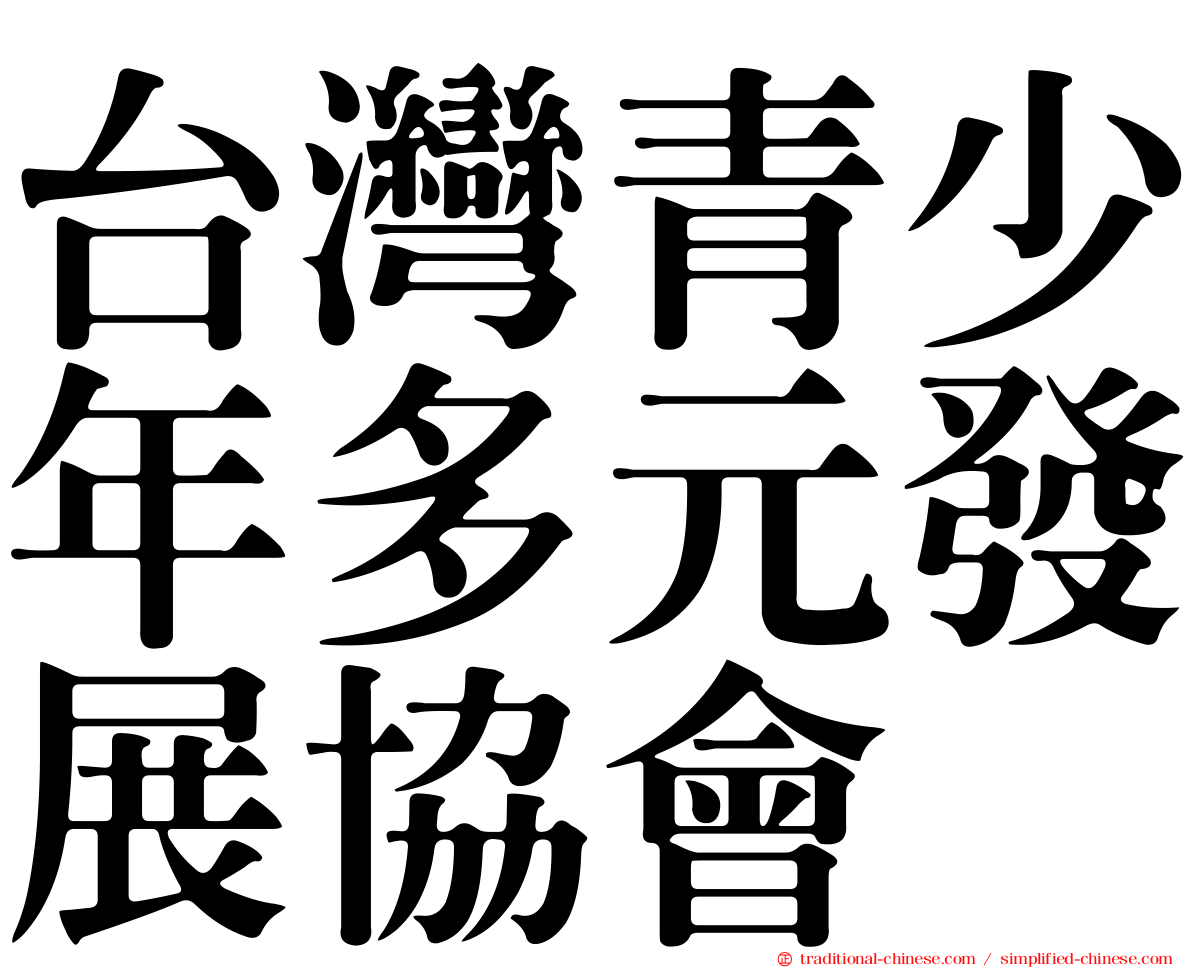 台灣青少年多元發展協會