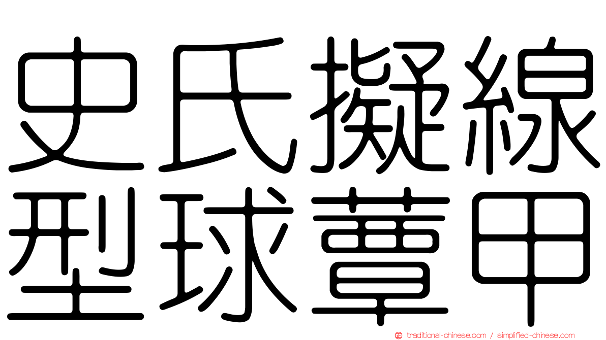 史氏擬線型球蕈甲