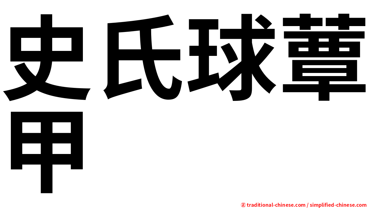 史氏球蕈甲