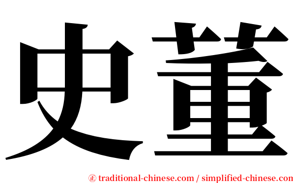 史董 serif font