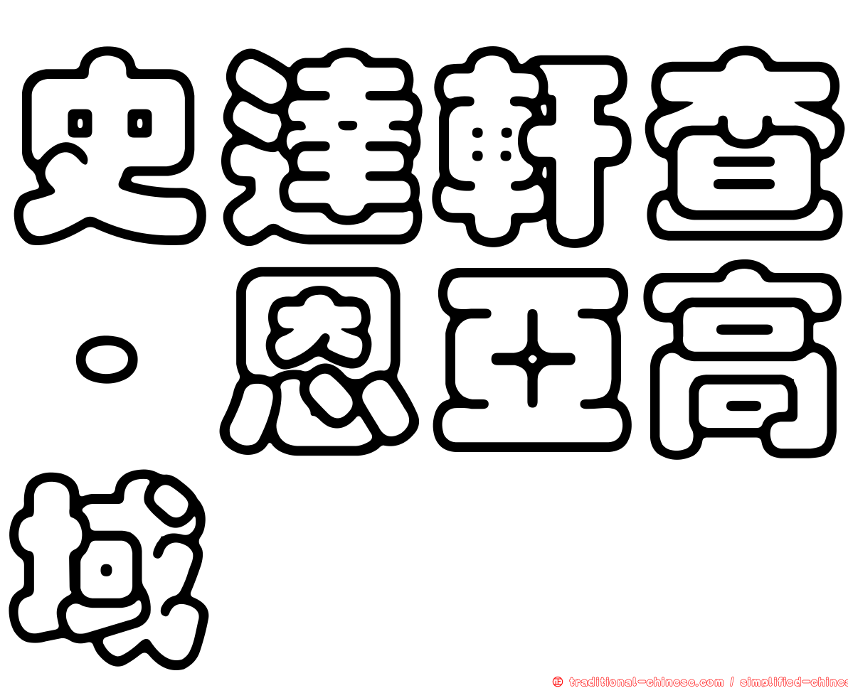 史達軒查·恩亞高域