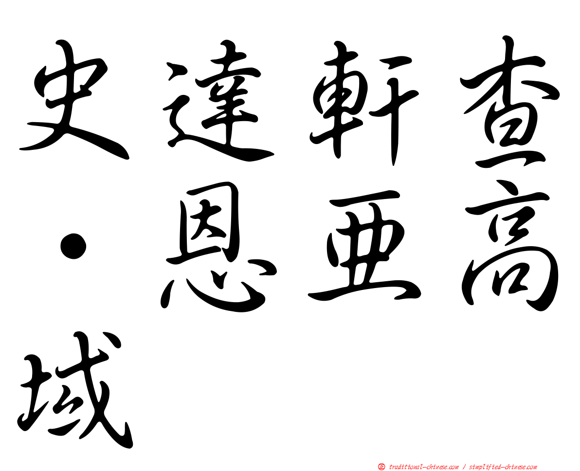 史達軒查·恩亞高域