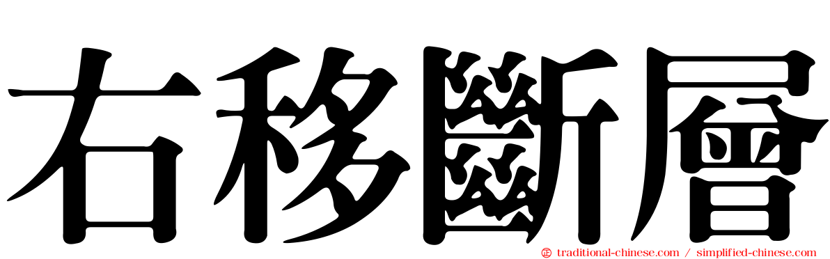 右移斷層