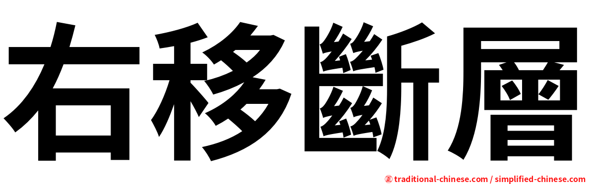 右移斷層