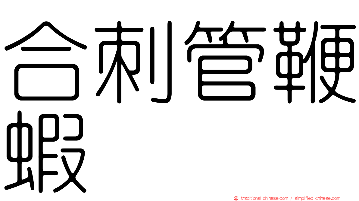 合刺管鞭蝦