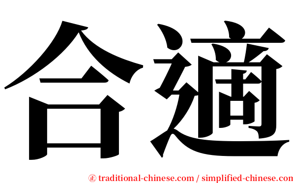 合適 serif font