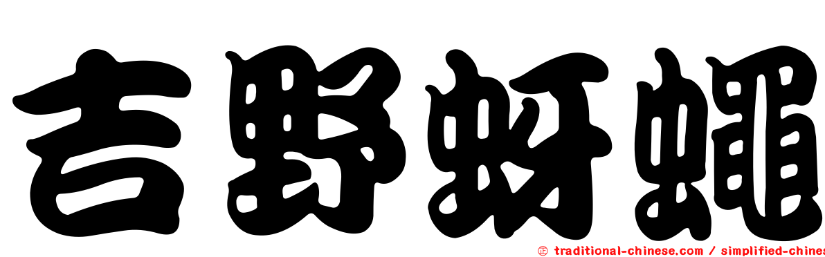 吉野蚜蠅