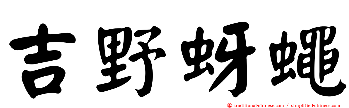 吉野蚜蠅