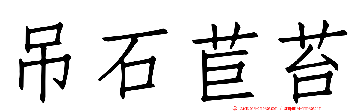 吊石苣苔