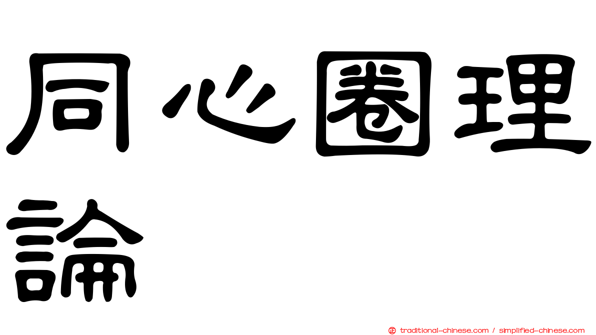 同心圈理論