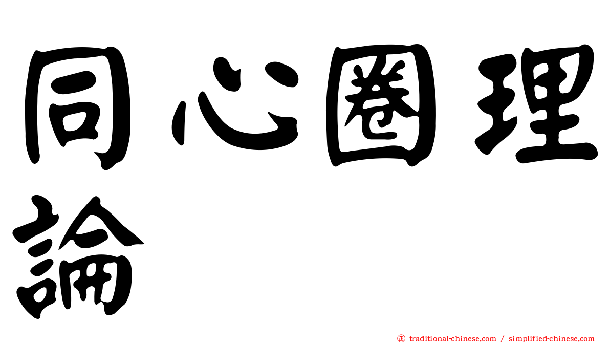 同心圈理論