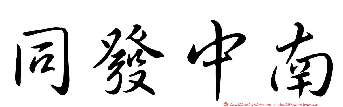 同發中南