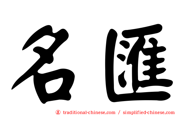 名匯