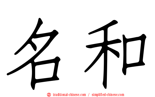 名和