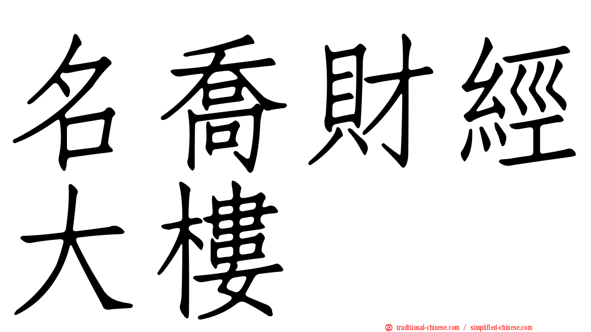 名喬財經大樓