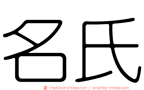 名氏