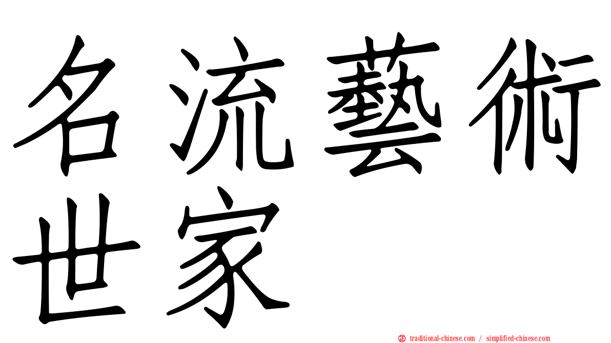 名流藝術世家