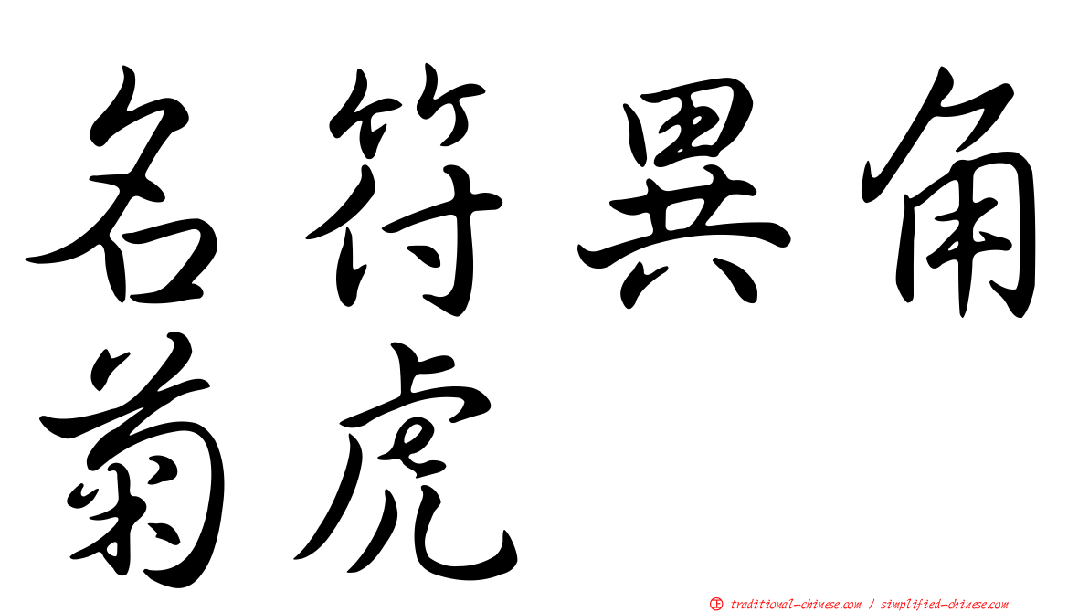 名符異角菊虎