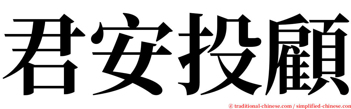 君安投顧 serif font