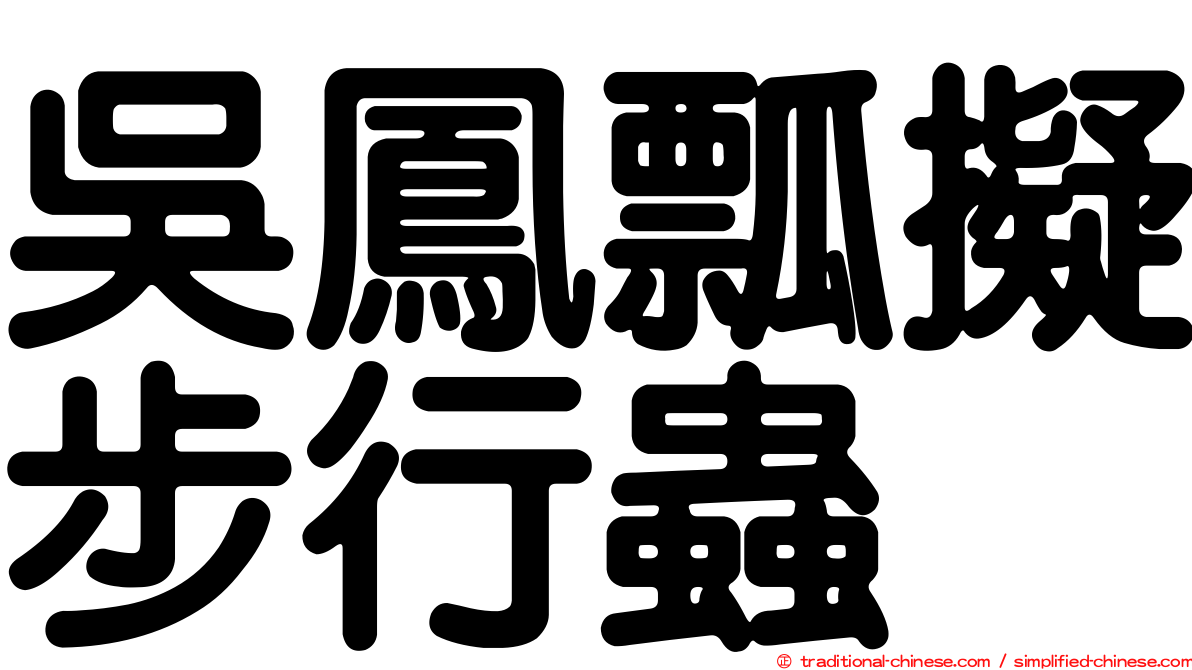 吳鳳瓢擬步行蟲